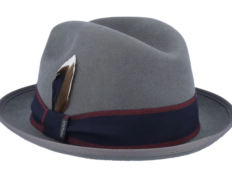Player Woolfelt Grey Fedora - Stetson