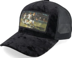 Playing Football Velvet Green/Ivory A-Frame Trucker - Calza Pennello