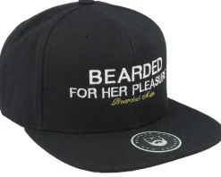 Pleasure Black Snapback - Bearded Man