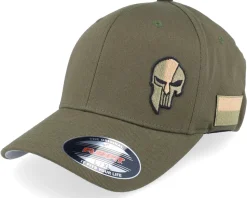 Poland Army Skull Olive Wooly Combed Flexfit - Army Head