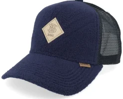 Pole Fleece Navy/Black A-Frame Trucker - Djinns