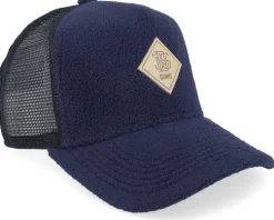 Pole Fleece Navy/Black A-Frame Trucker - Djinns