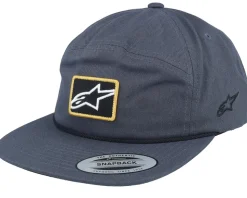 Port Hat 18 Charcoal Snapback - Alpinestars