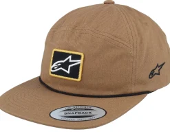 Port Hat Brown Snapback - Alpinestars