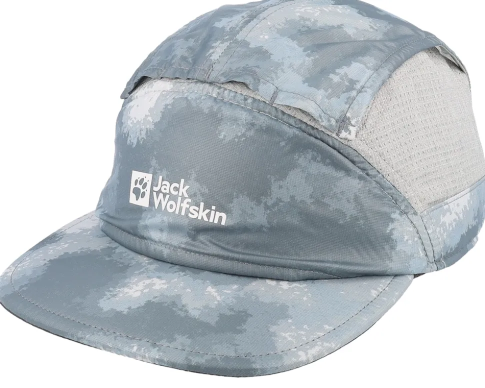 Prelight Vent Cap Silver Grey All Over 5-Panel - Jack Wolfskin