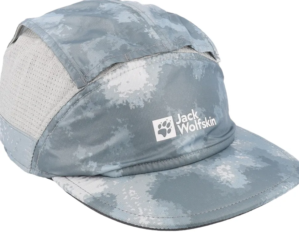 Prelight Vent Cap Silver Grey All Over 5-Panel - Jack Wolfskin
