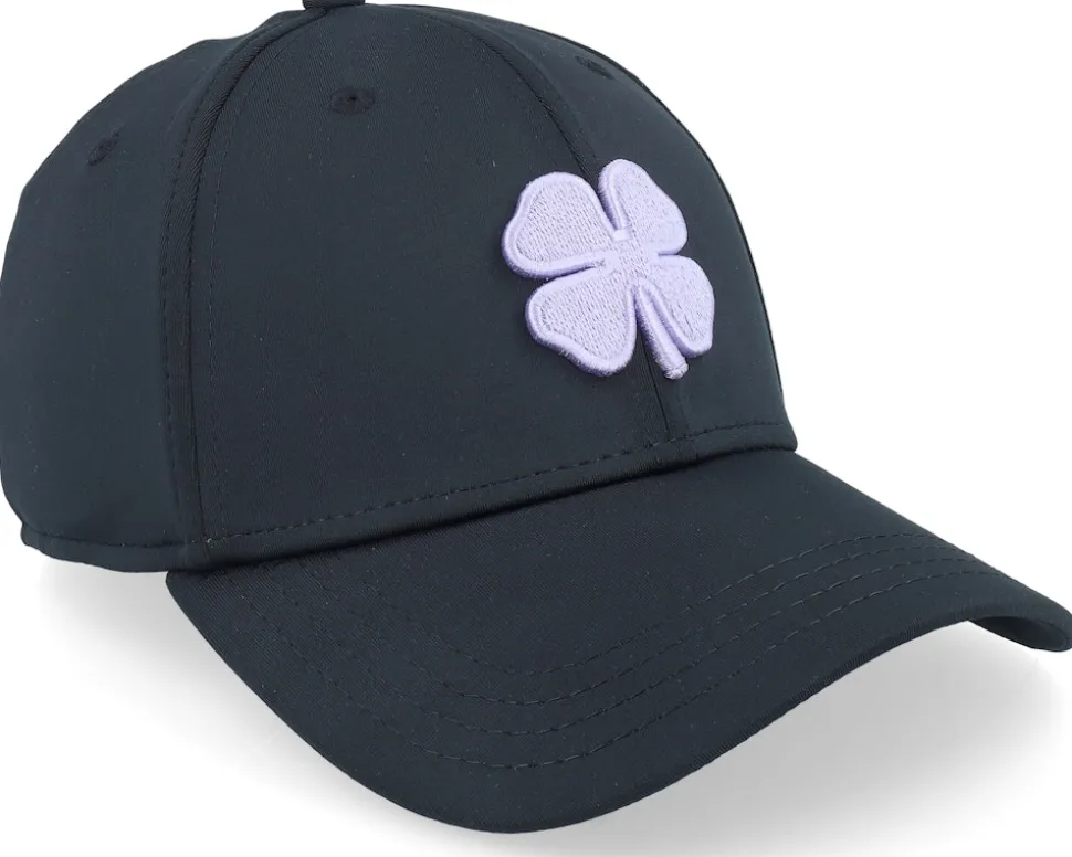 Premium Clover 120 Black W Lavender Clover Flexfit - Black Clover
