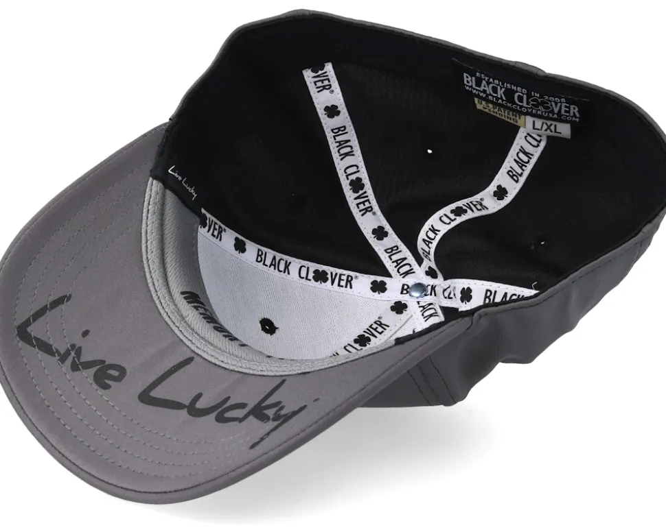 Premium Clover 22 Black White/Charcoal Flexfit - Black Clover