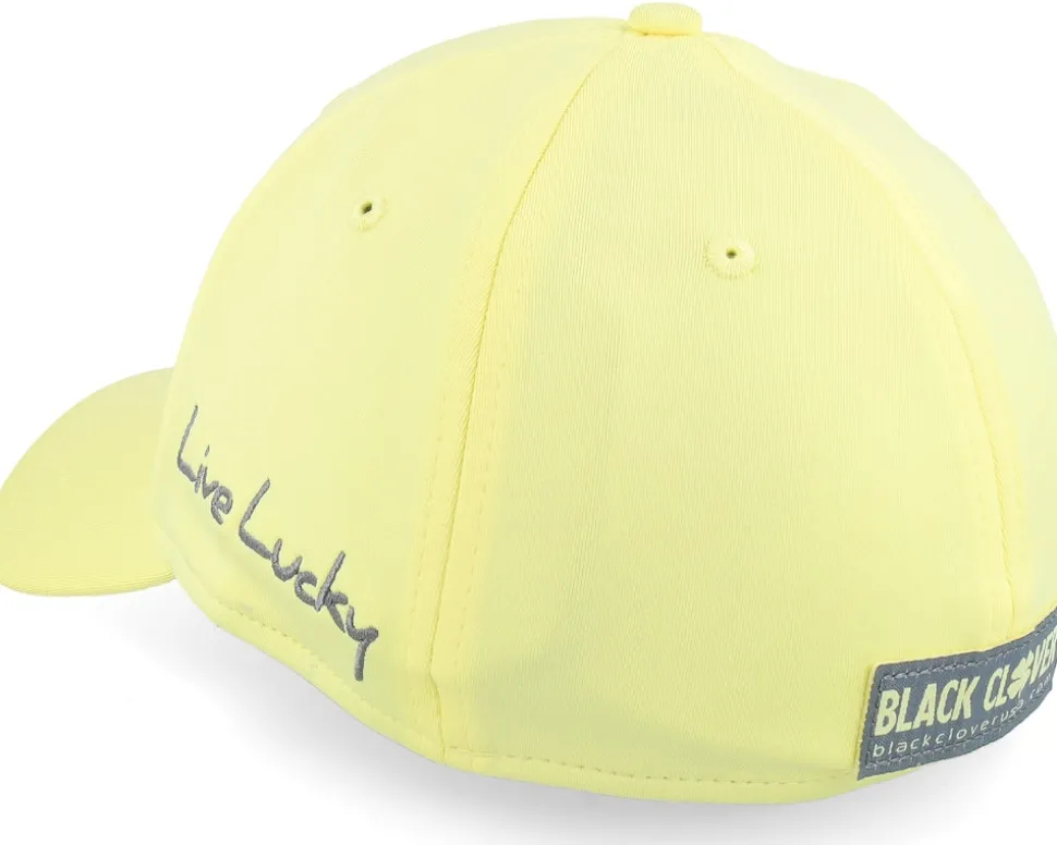 Premium Clover 124 Jessamine Yellow/Charcoal Flexfit - Black Clover