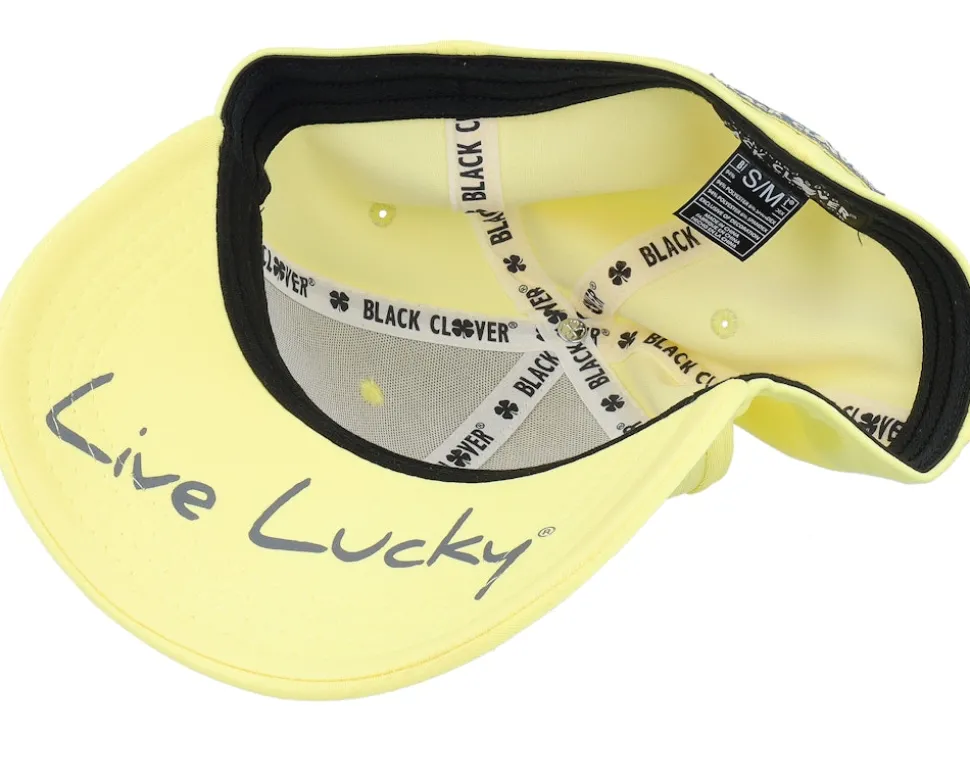 Premium Clover 124 Jessamine Yellow/Charcoal Flexfit - Black Clover