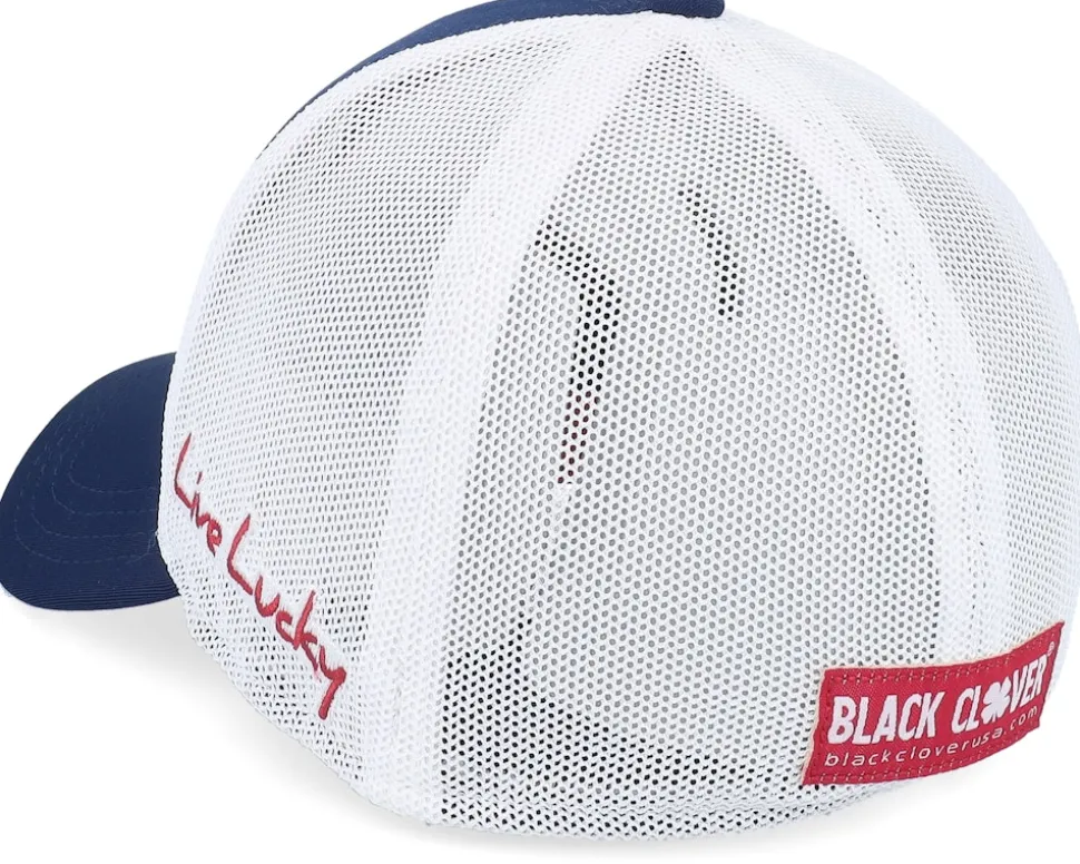 Premium Clover 70 Mesh Navy/White Flexfit - Black Clover