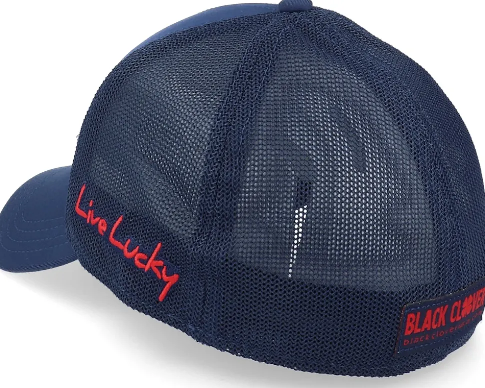 Premium Clover 10 Navy/Navy Mesh/Red Clover - Black Clover