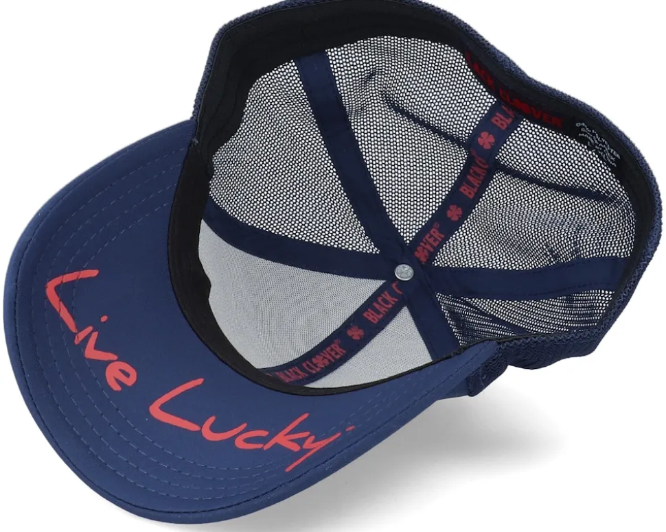 Premium Clover 10 Navy/Navy Mesh/Red Clover - Black Clover