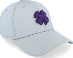 Premium Clover 123 Silver/Parachute Purple Flexfit - Black Clover