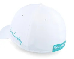 Premium Clover 118 White W Cabo Blue Clover Flexfit - Black Clover