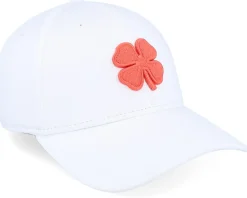 Premium Clover 119 White/Living Coral Clover Flexfit - Black Clover