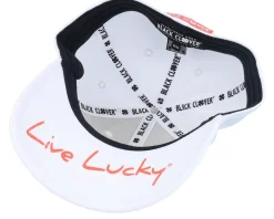 Premium Clover 119 White/Living Coral Clover Flexfit - Black Clover