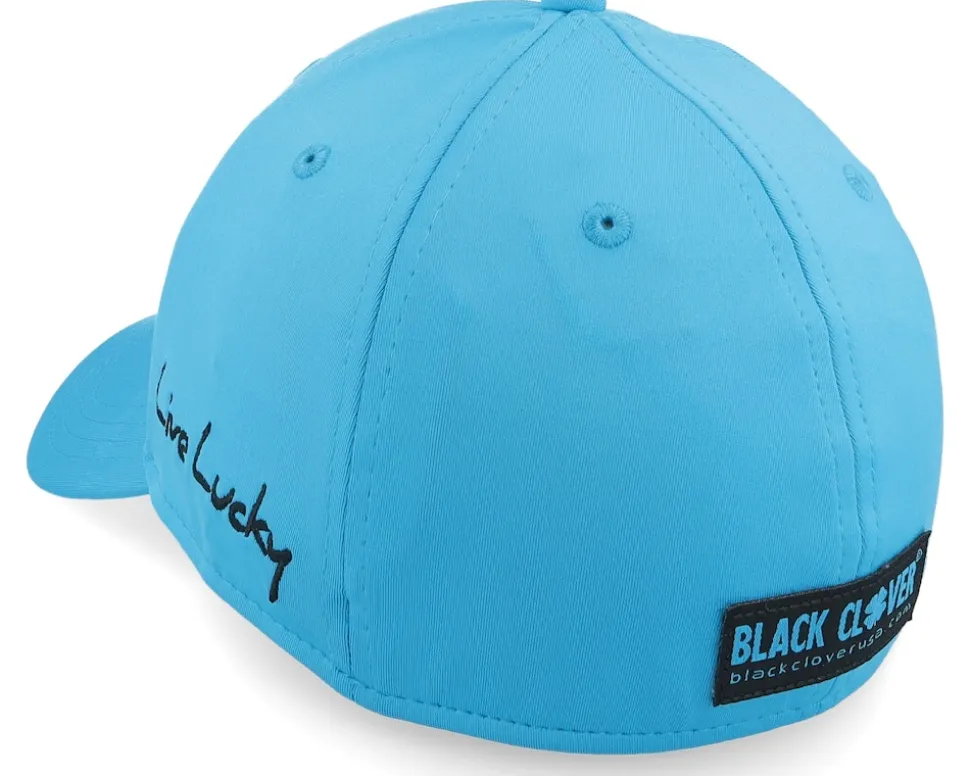 Premium Clover Azure Blue Flexfit - Black Clover