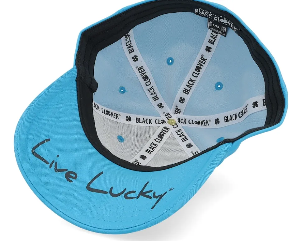 Premium Clover Azure Blue Flexfit - Black Clover