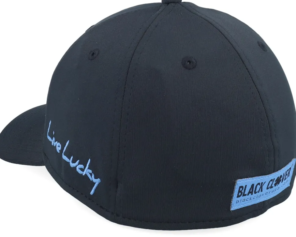 Premium Clover Black/Blue Flexfit - Black Clover