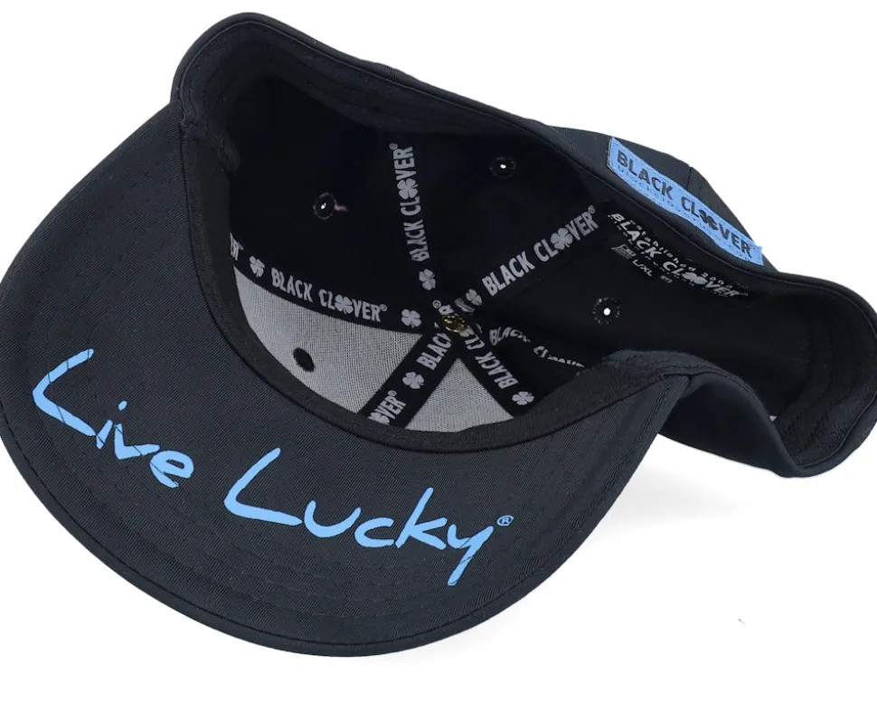 Premium Clover Black/Blue Flexfit - Black Clover