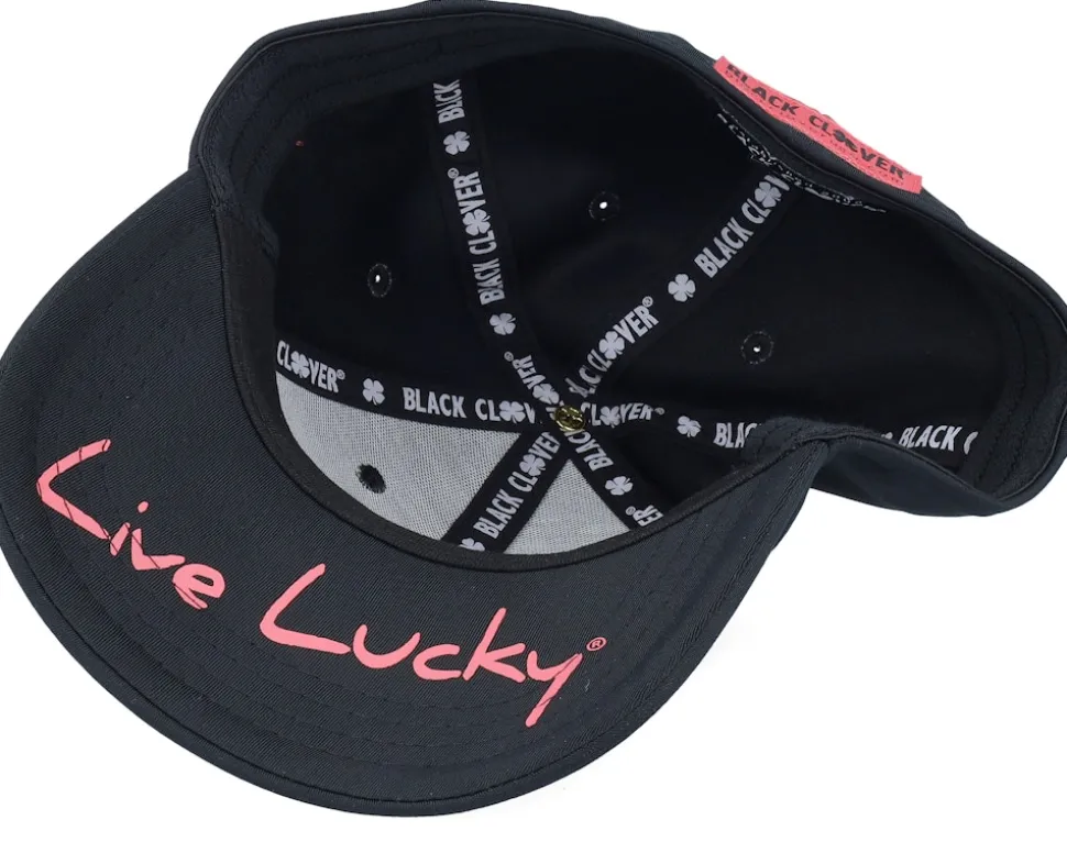 Premium Clover Black/Pink Flexfit - Black Clover