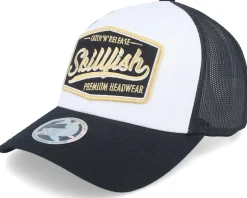 Premium Fishing Retro Black/White/Black Trucker - Skillfish