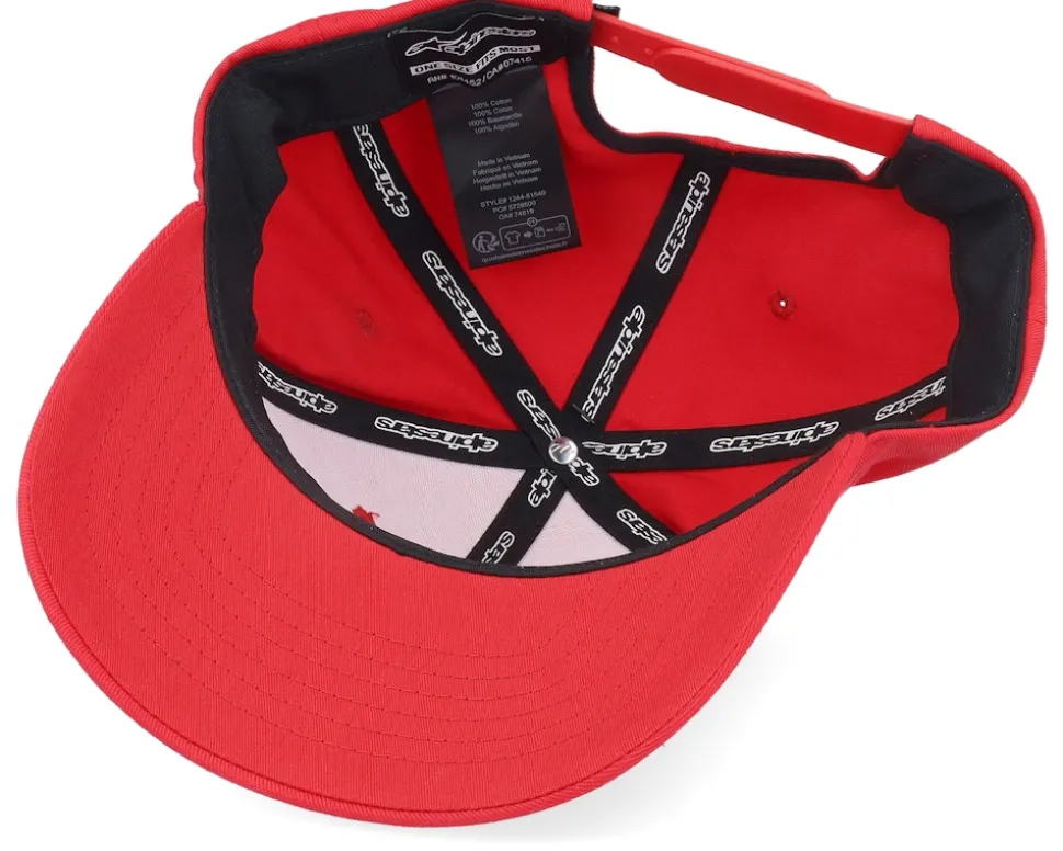 Profile Hat 30 Red Adjustable - Alpinestars