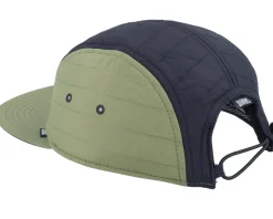 Puffy Nylon Cap White/Black/Olive 5-Panel - Djinns