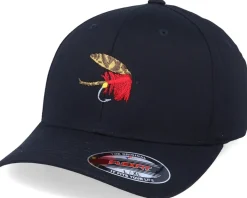 Quebec Fishing Fly Black Flexfit - Iconic