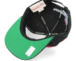 Quebec Nordiques Vintage Paintbrush Black Snapback - Mitchell & Ness