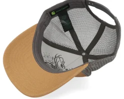 Quilted Hat Coyote Brown Trucker - John Deere