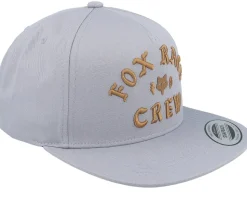 Race Crew Steel Grey Snapback - Fox
