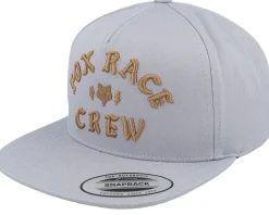Race Crew Steel Grey Snapback - Fox