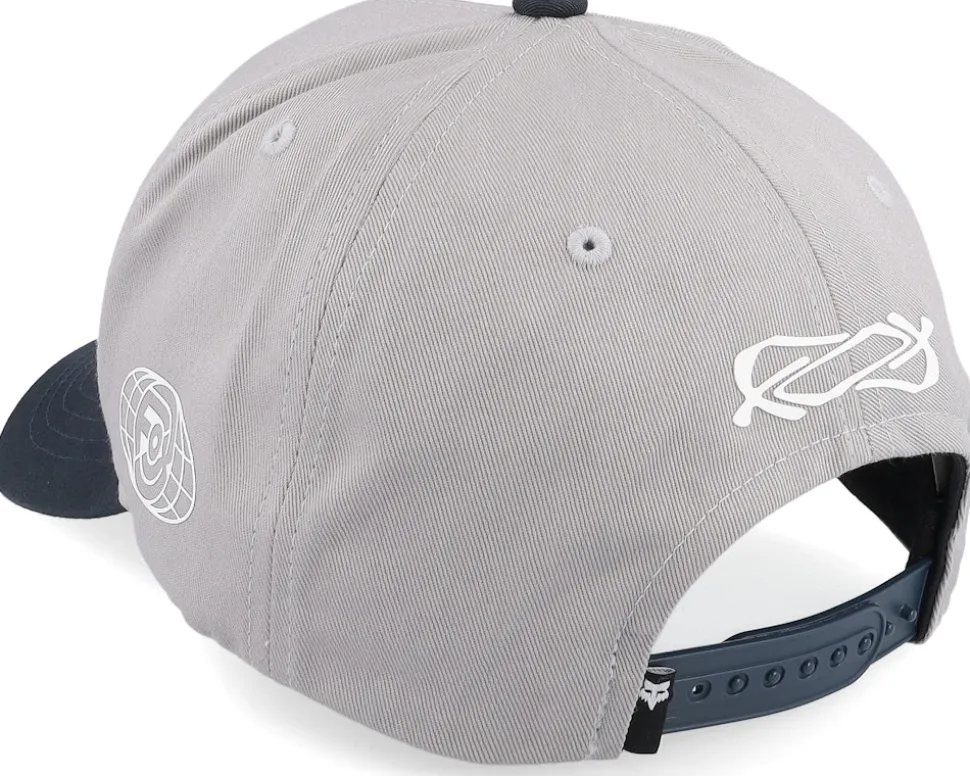 Race Spec Hat Steel Grey/Black A-Frame Adjustable - Fox