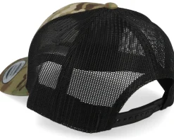 Racing Flags Skull Multicam Trucker - Born To Ride