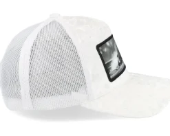 Racing Motorcycle Bike Velvet White A-Frame Trucker - Calza Pennello