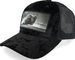 Racing Motorcycle Bike Velvet Black A-Frame Trucker - Calza Pennello