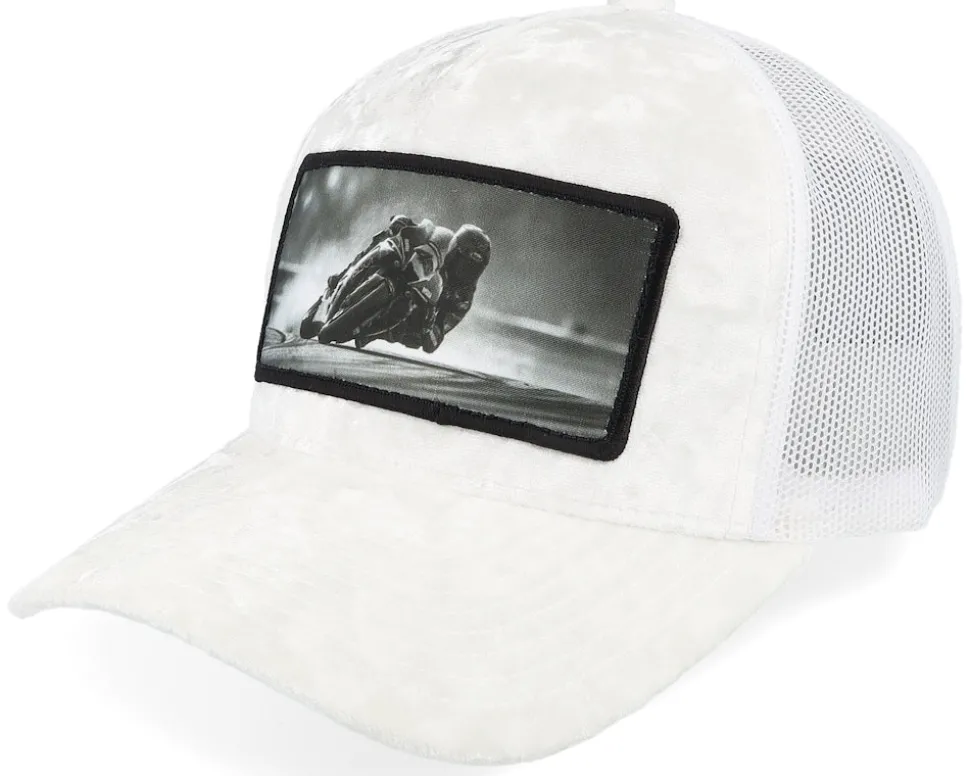 Racing Motorcycle Bike Velvet Black A-Frame Trucker - Calza Pennello