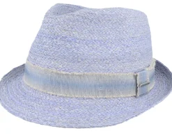 Raffia Blue Trilby Straw Hat - Stetson