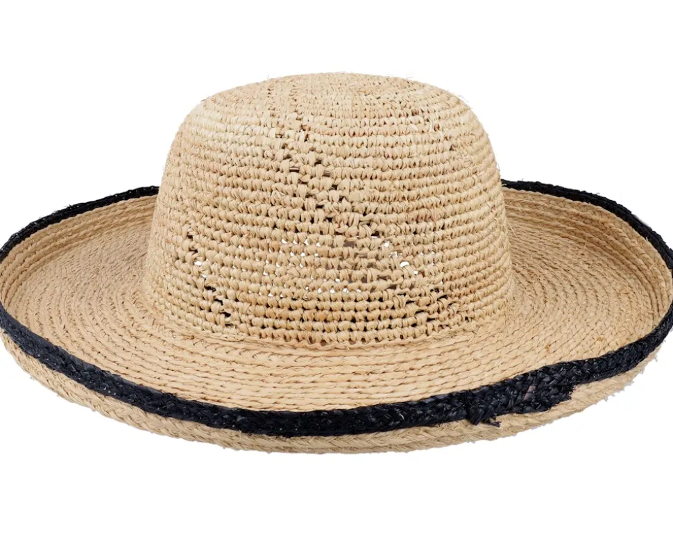 Raffia Bolero Crochet And Braid Mix Linen Straw Hat - Seeberger