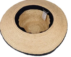 Raffia Bolero Crochet And Braid Mix Linen Straw Hat - Seeberger