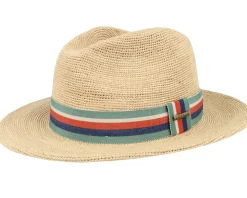 Raffia Crochet Beige Traveller Straw Hat - Stetson