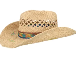 Raffia Stetson Festival Beige Western Straw Hat - Stetson