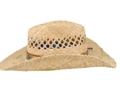Raffia Stetson Festival Beige Western Straw Hat - Stetson
