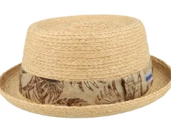 Raffia Sustainable Beige Pork Pie - Stetson