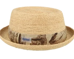 Raffia Sustainable Beige Pork Pie - Stetson