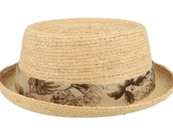 Raffia Sustainable Beige Pork Pie - Stetson