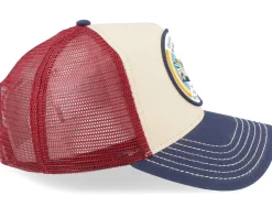 Rainbow Beige/Blue/Wine Trucker - Coastal