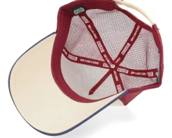 Rainbow Beige/Blue/Wine Trucker - Coastal